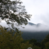 Misty mountains of Hakone.